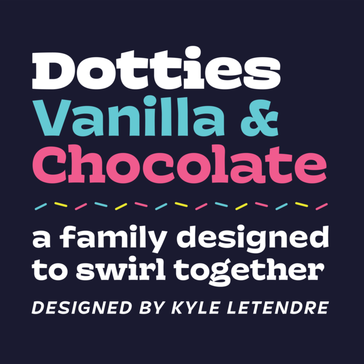 Font Dotties Chocolate