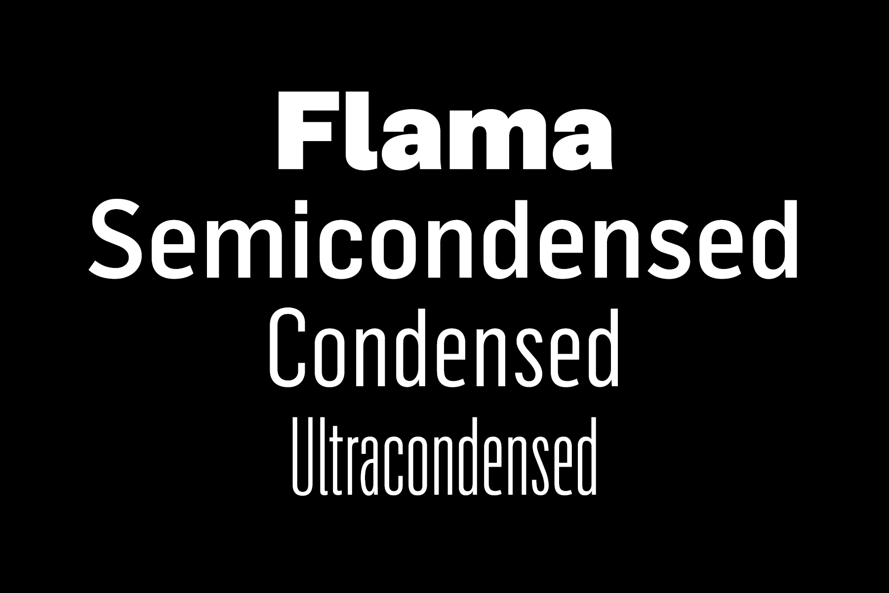 Font Flama Ultra Condensed