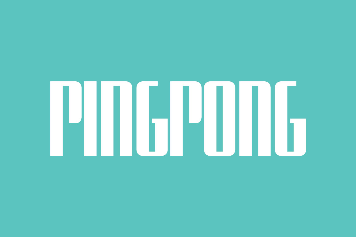 Font Ping Pong