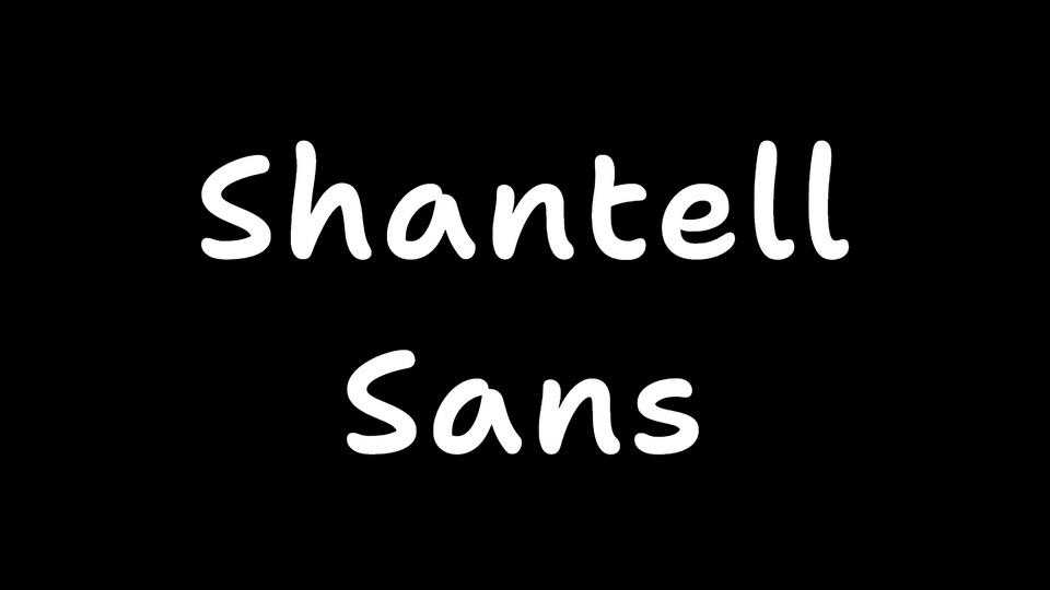 Font Shantell Sans