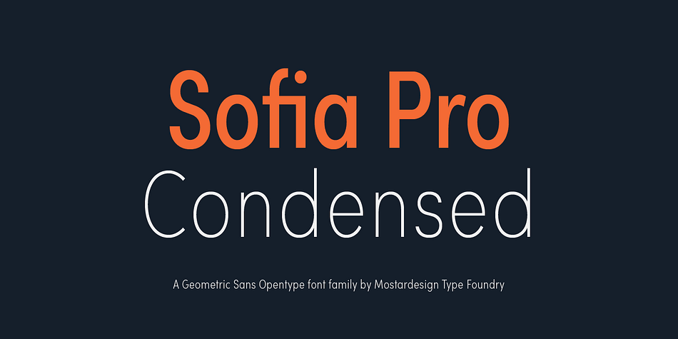 Font Sofia Sans Condensed