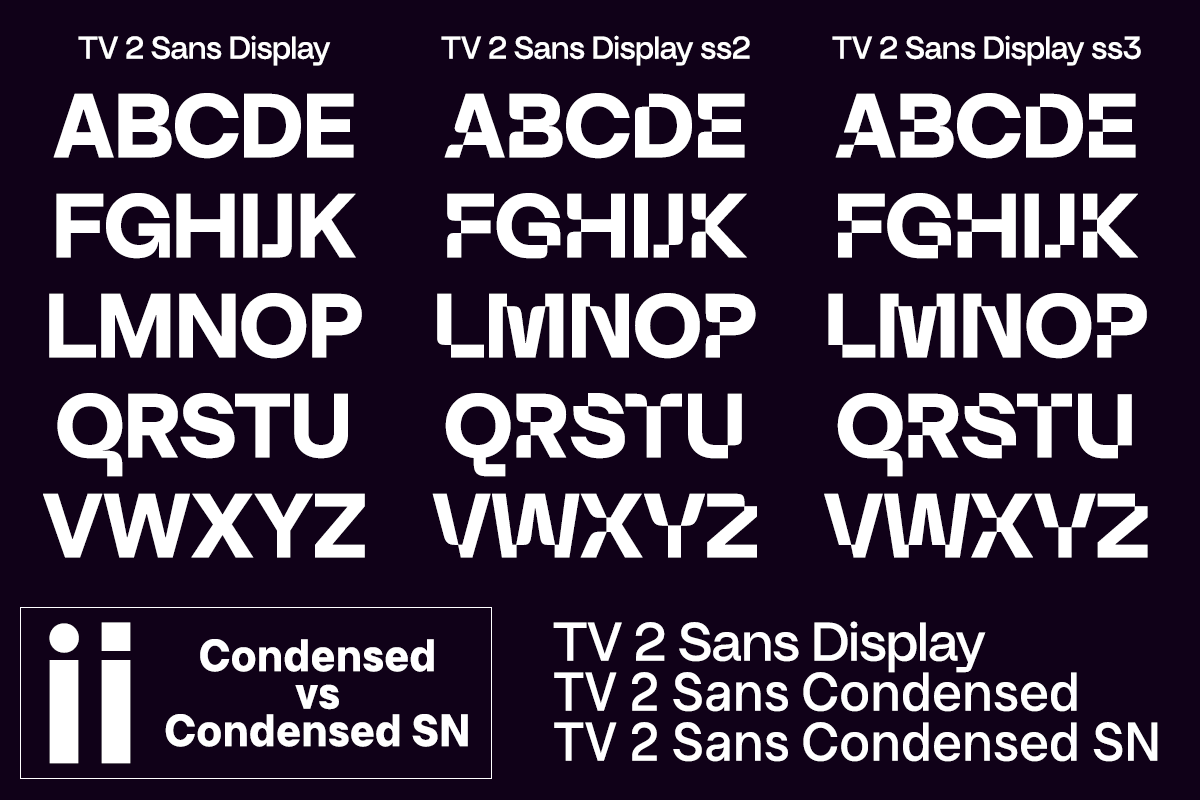 Font TV 2 Condensed SN