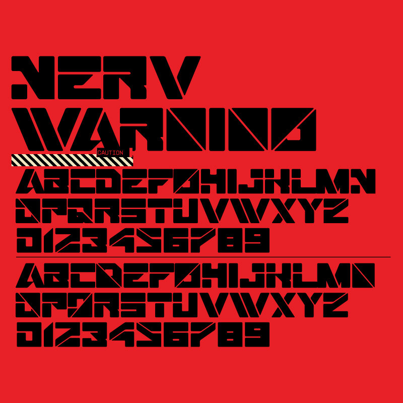 Font NERV Warning