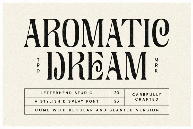 Font Aromatic Dream