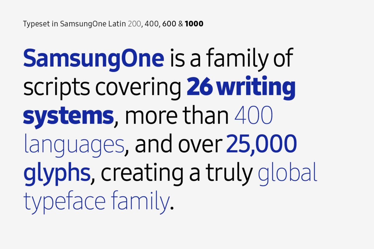 Font Samsung One LCG