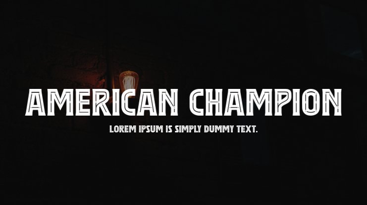 Font American Champion