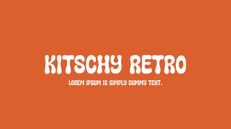 Font Kitschy Retro