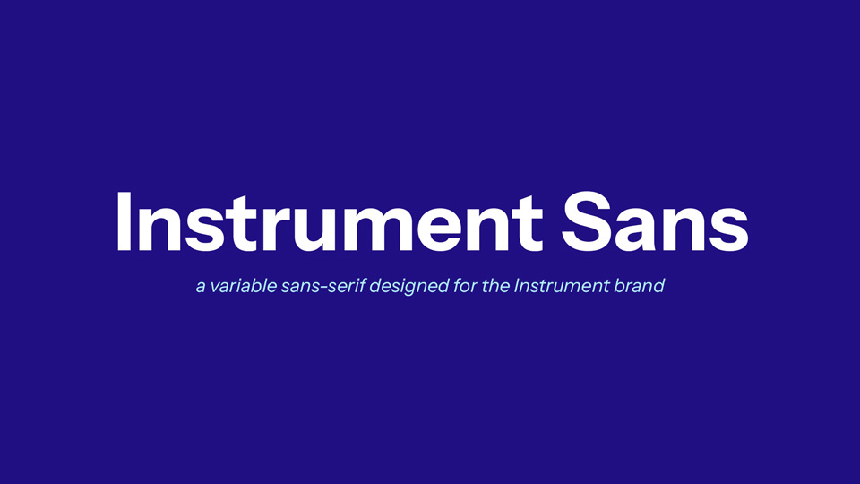 Font Instrument Sans