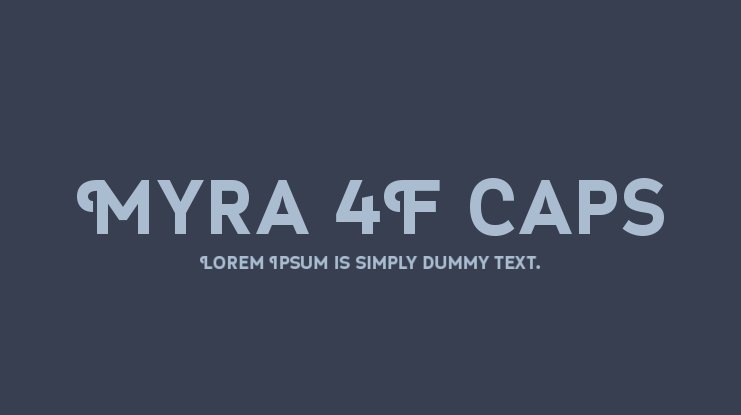 Font Myra 4F Caps