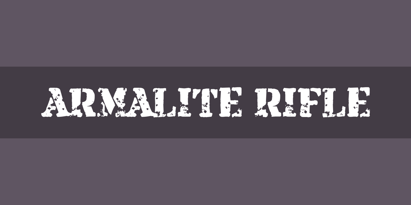 Font Armalite Rifle