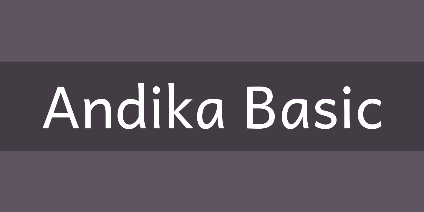 Font Andika Basic