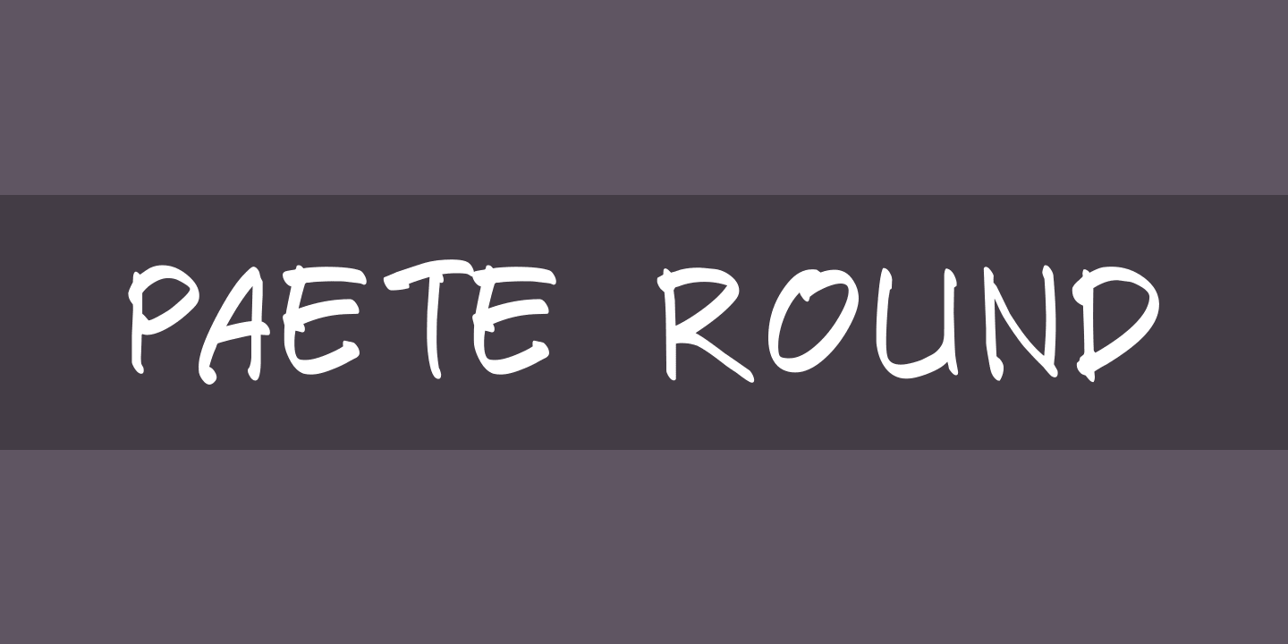 Font Paete Round