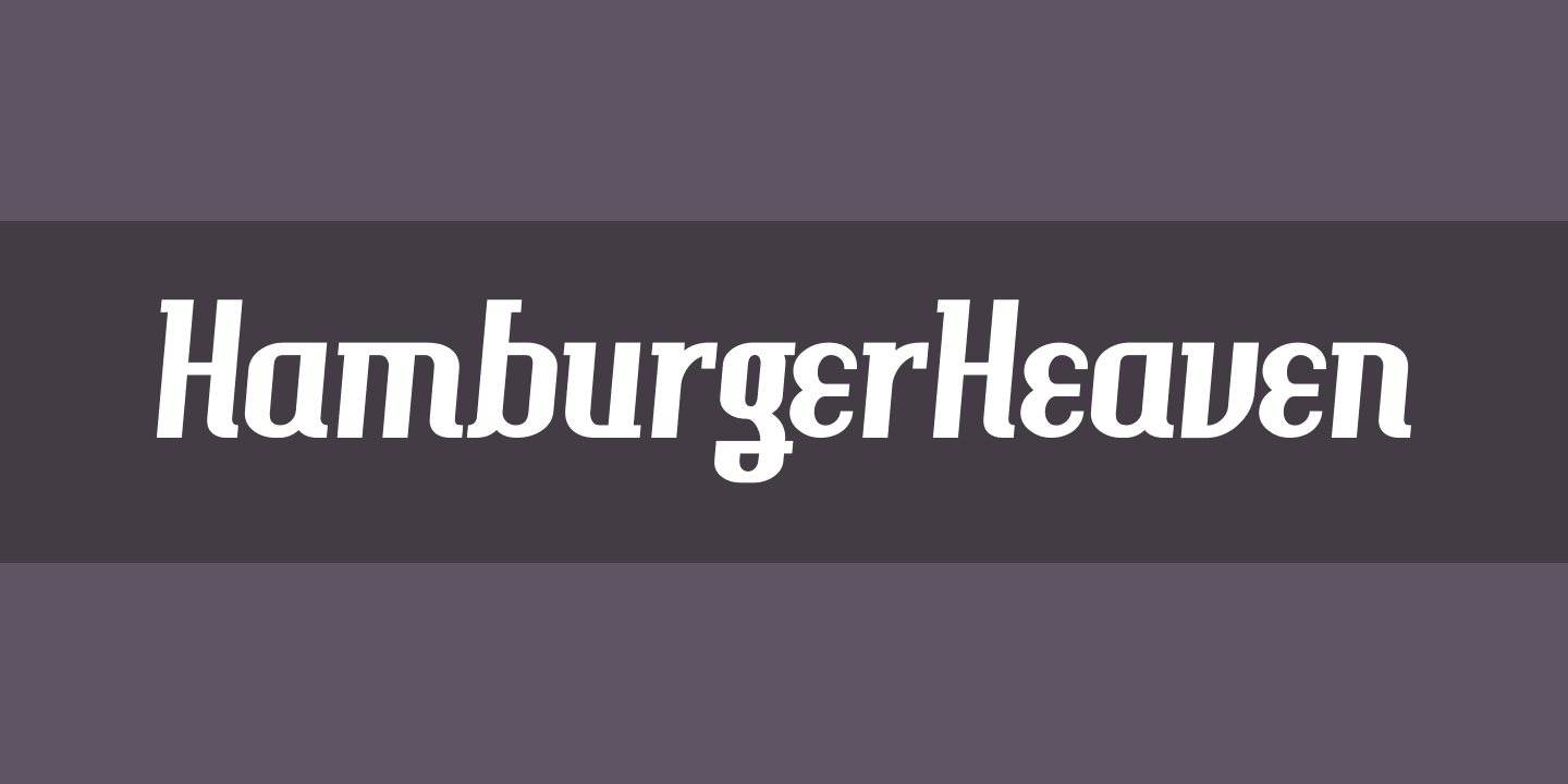 Font HamburgerHeaven