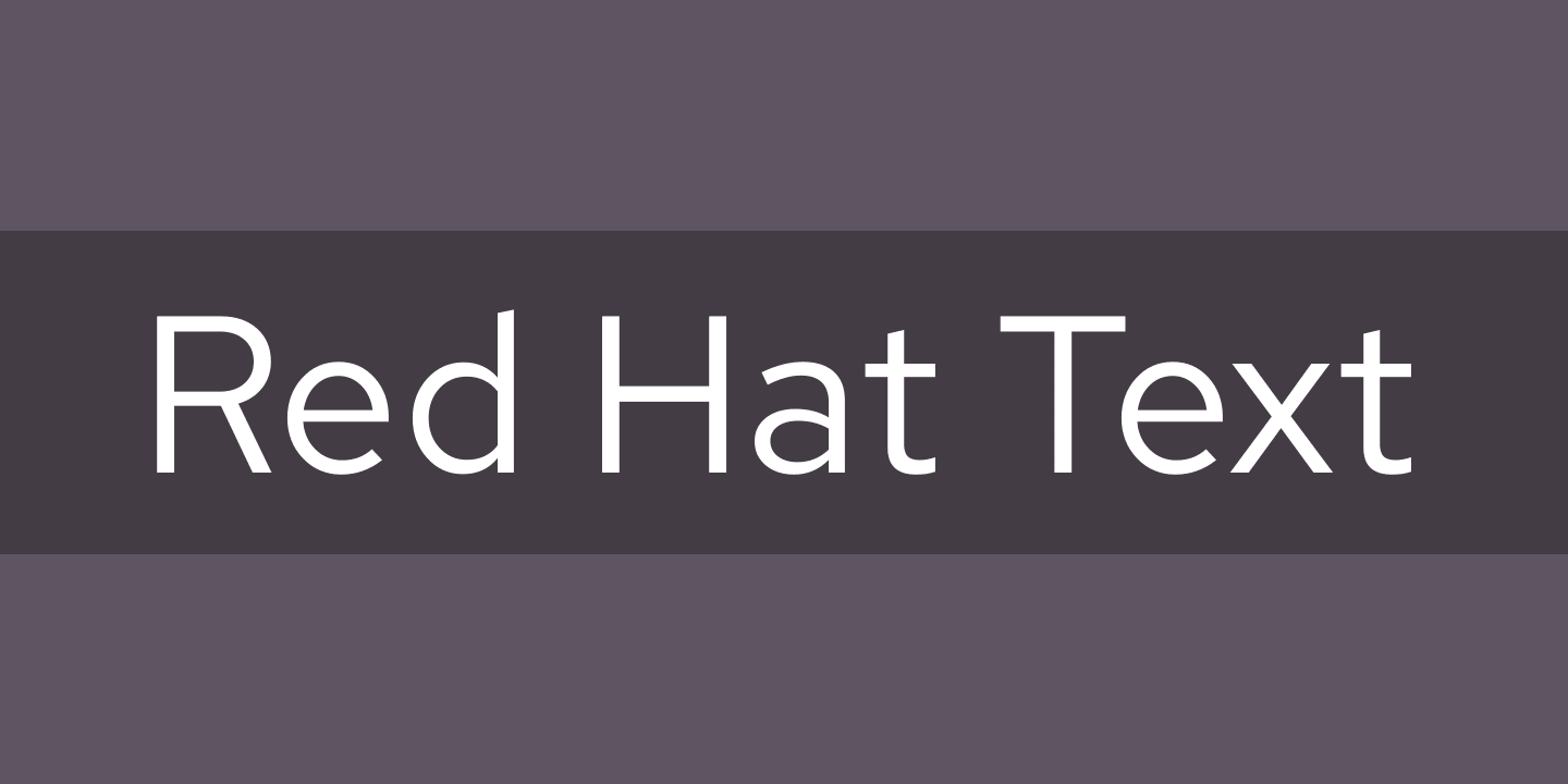 Font Red Hat