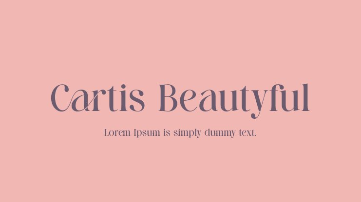 Font Cartis Beautyful