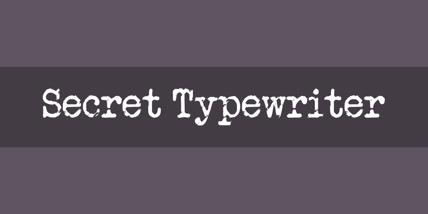 Font Secret Typewriter – Download and Install for Your Website