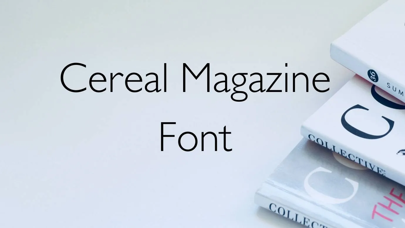Font PF Cereal