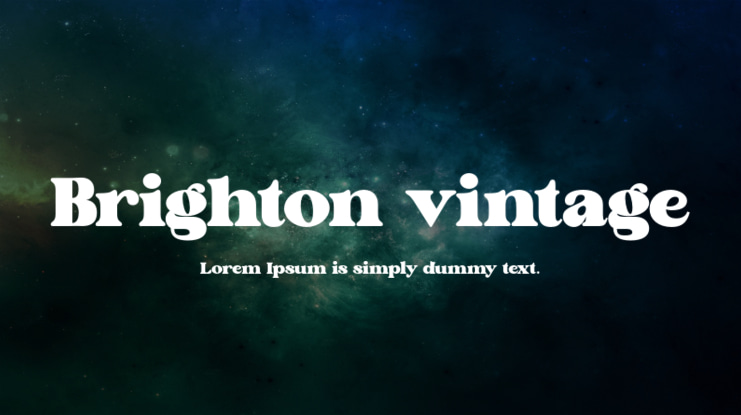 Font Brighton vintage