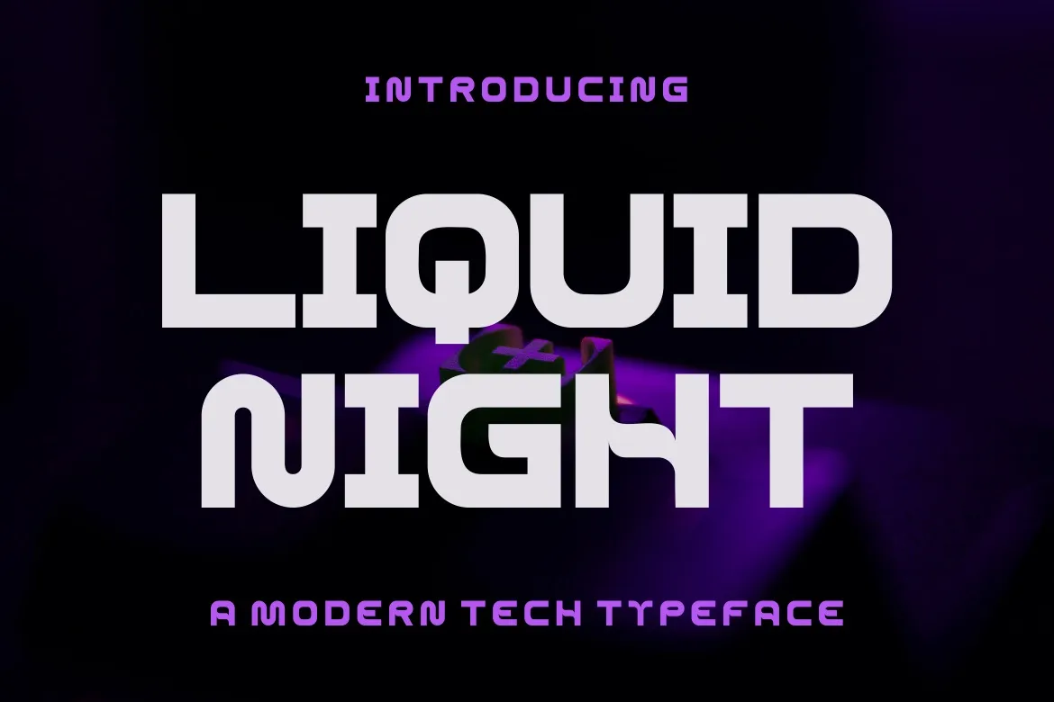 Font Liquid Night