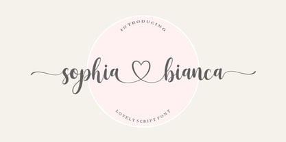Font Sophia Bianca