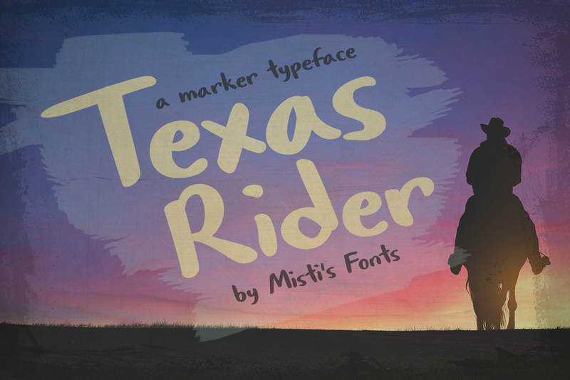 Font Texas Rider