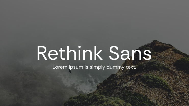 Font Rethink Sans