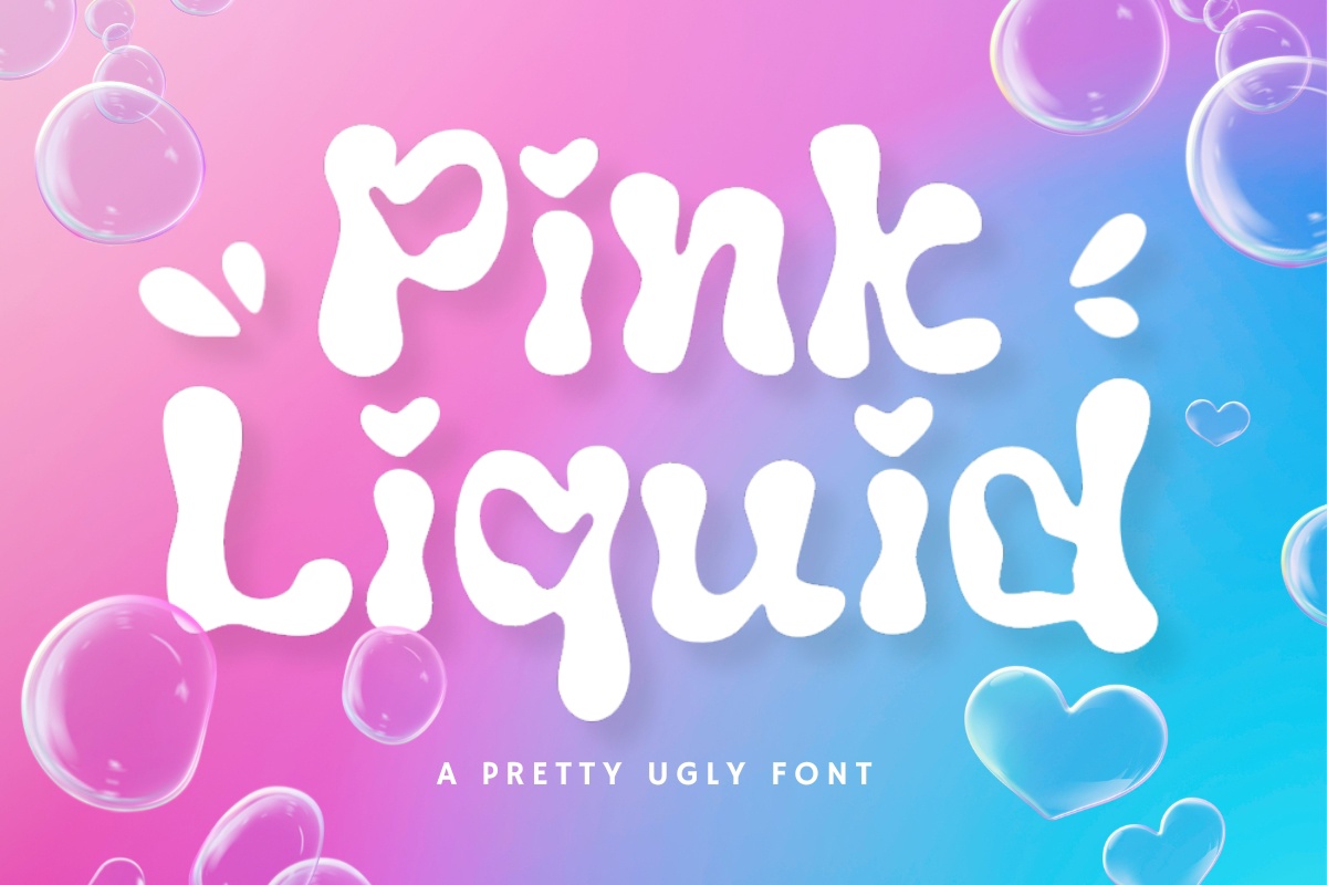 Font Pink Liquid