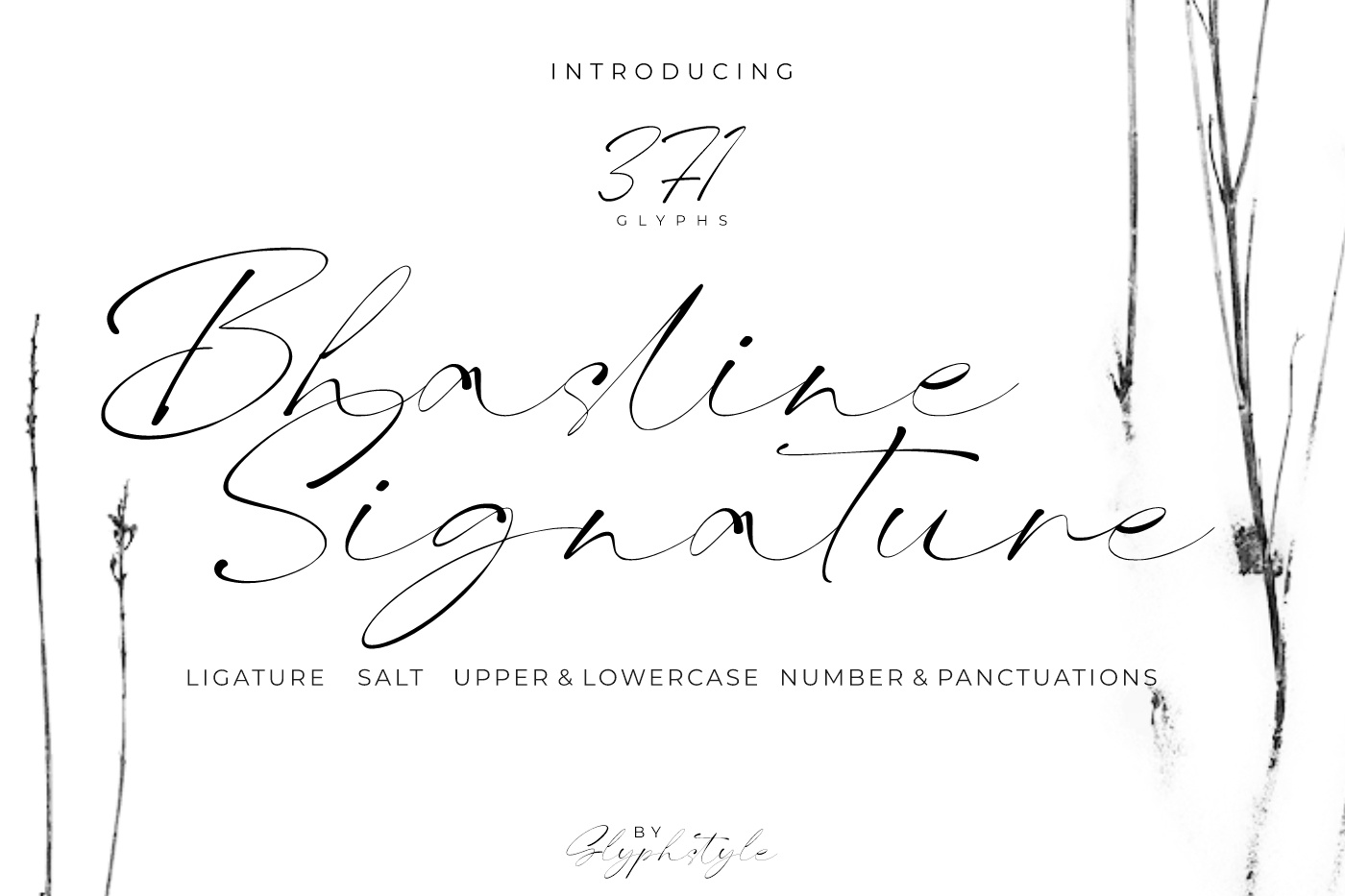 Font Bhasline Signature
