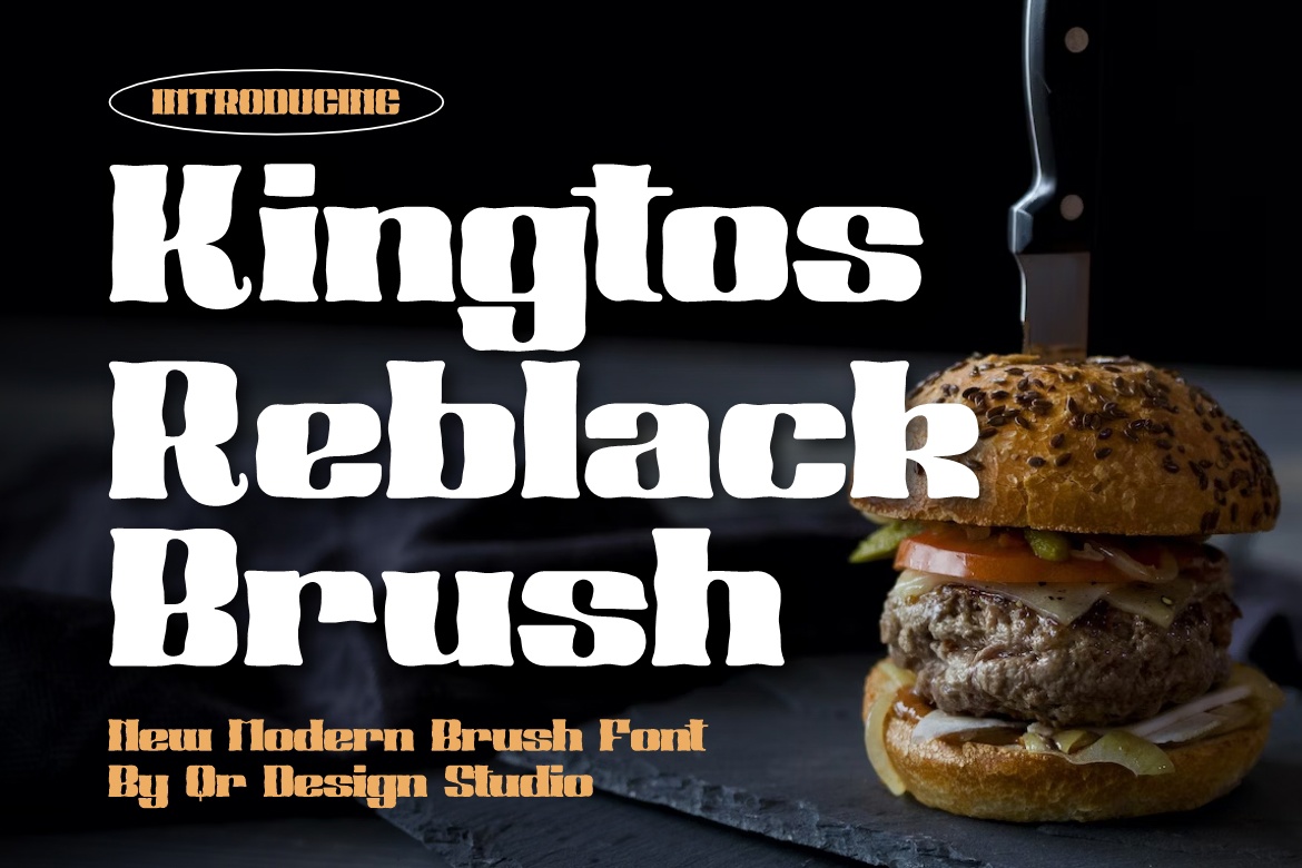 Font Kingtos Reblack Brush