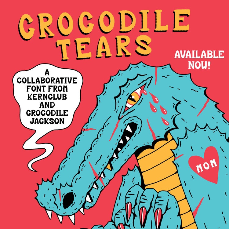 Font KC Crocodile Tears
