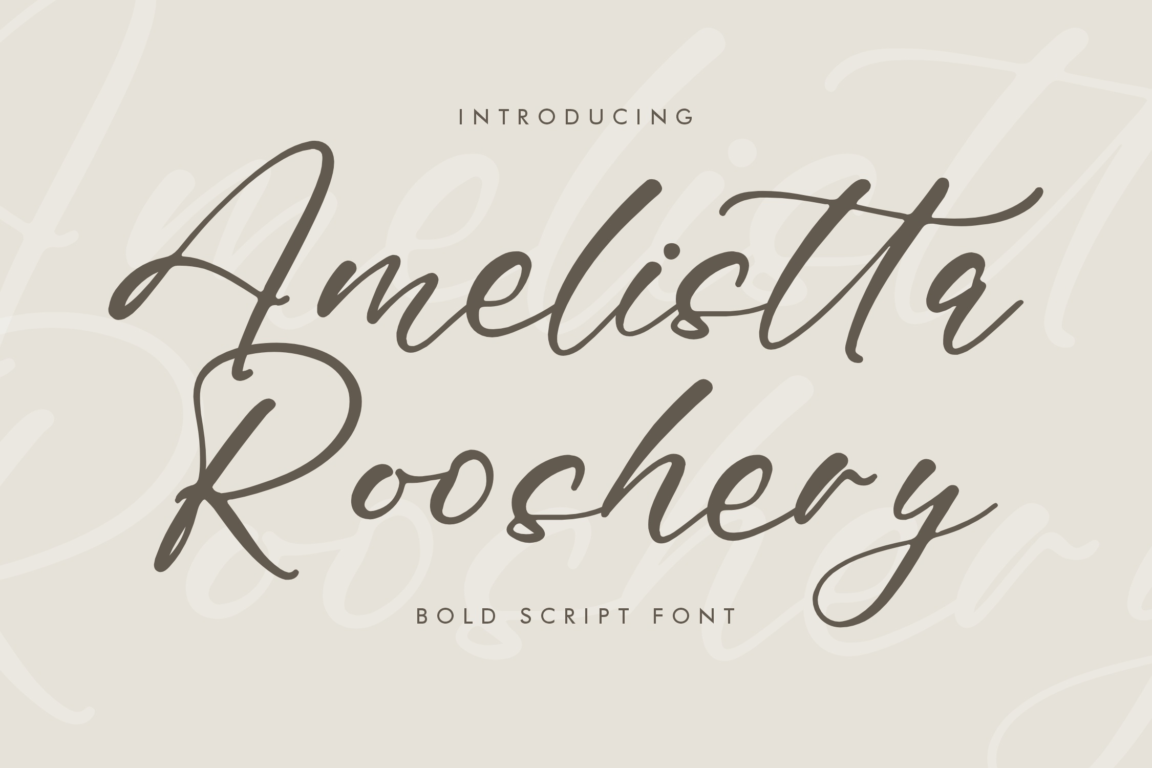 Font Amelistta Rooshery