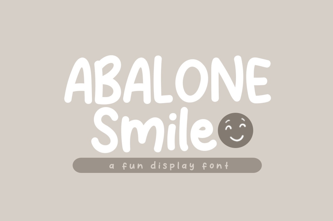 Font Abalone Smile