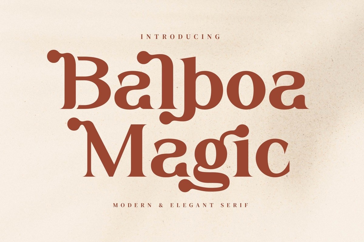 Font Balboa Magic