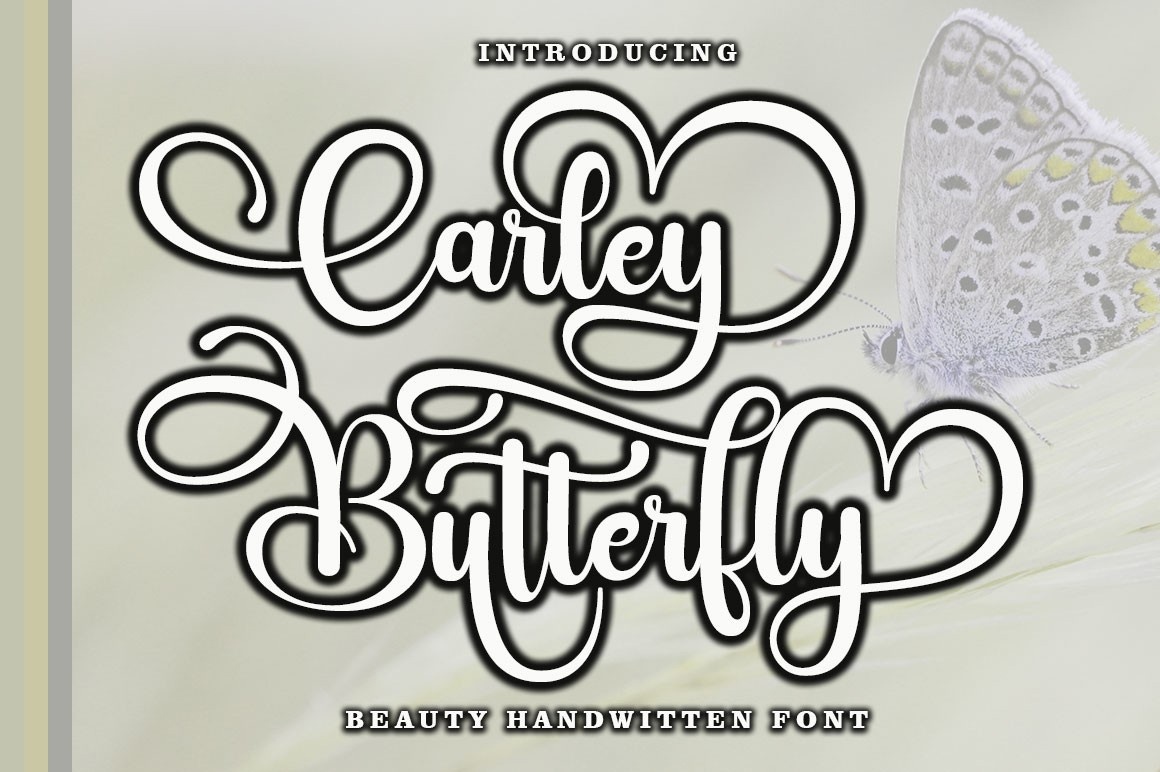 Font Carley Butterfly