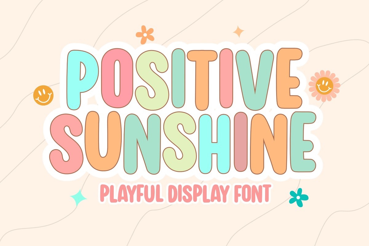 Font Positive Sunshine
