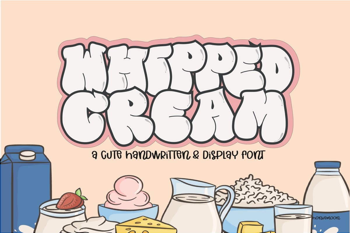 Font Whipped Cream