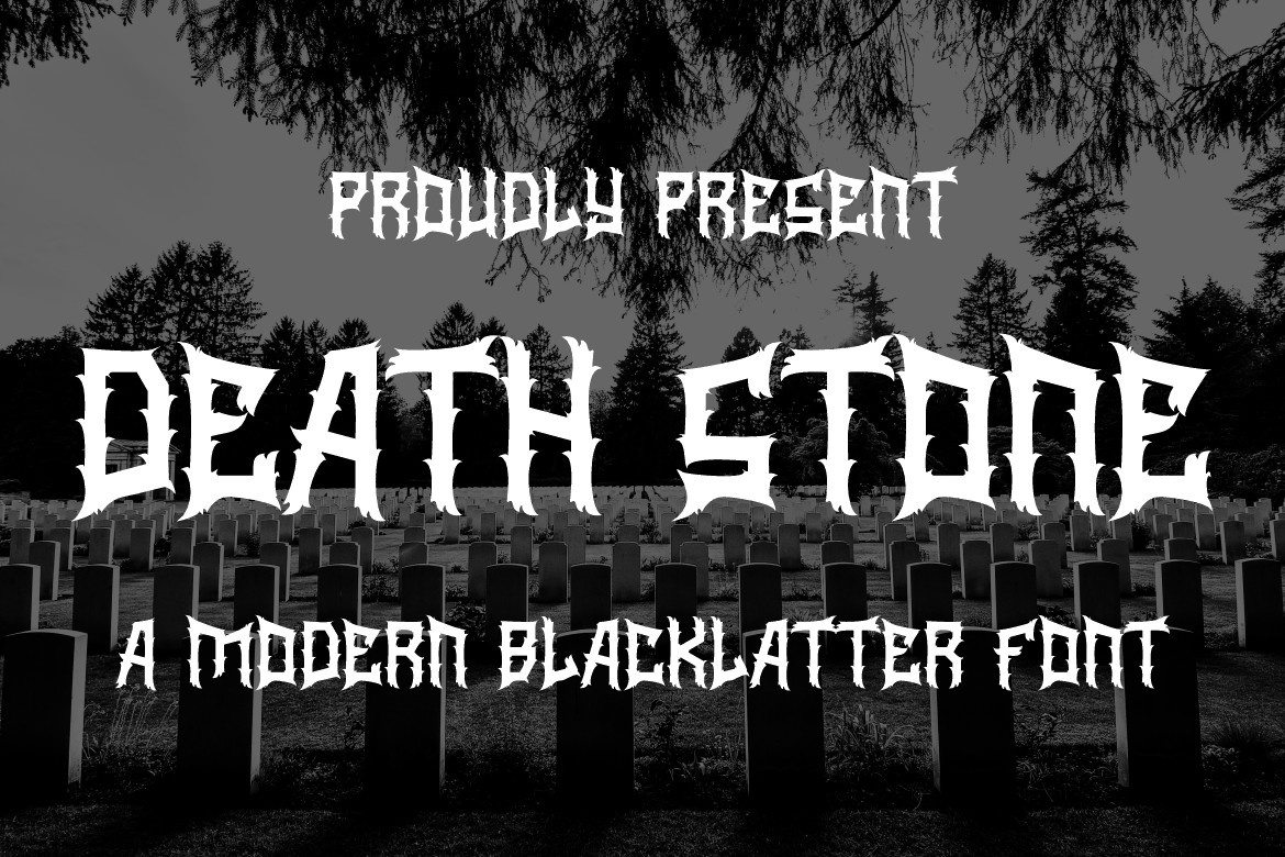Font Death Stone