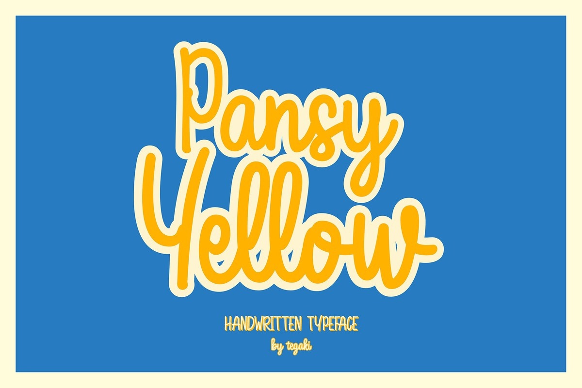 Font Pansy Yellow