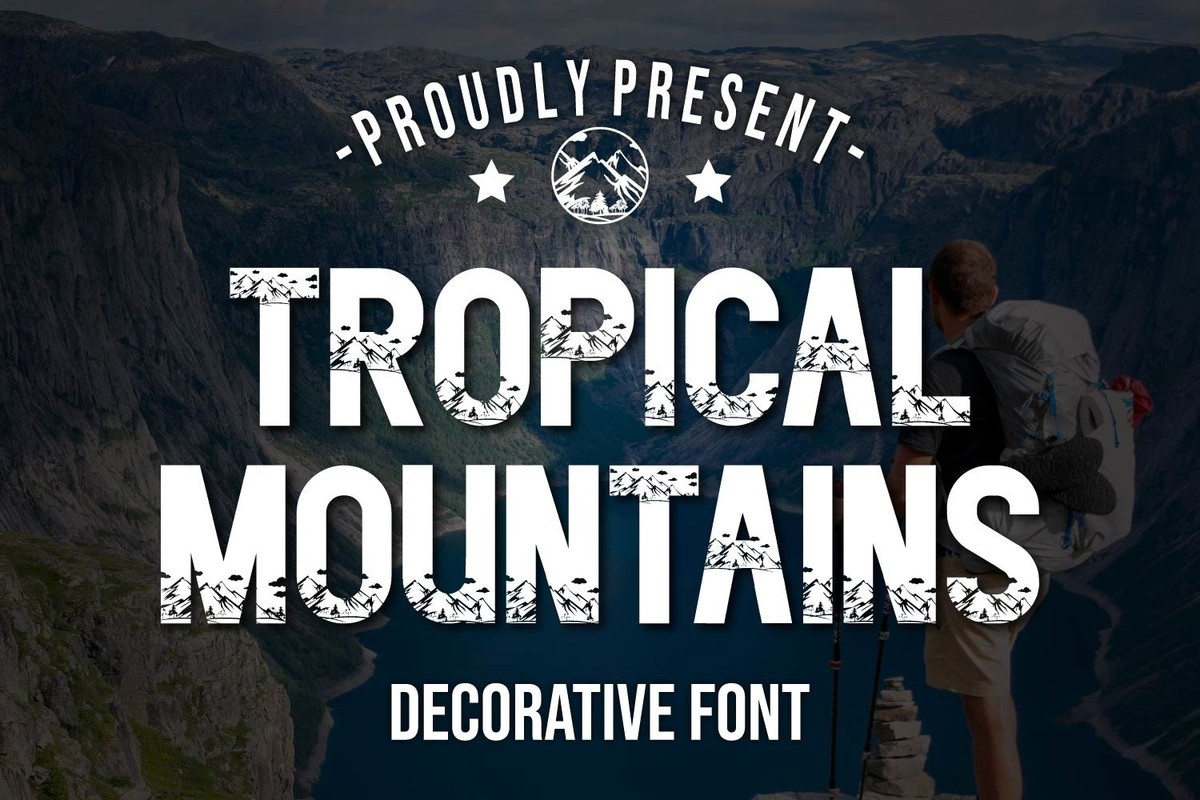Font Tropical Montains