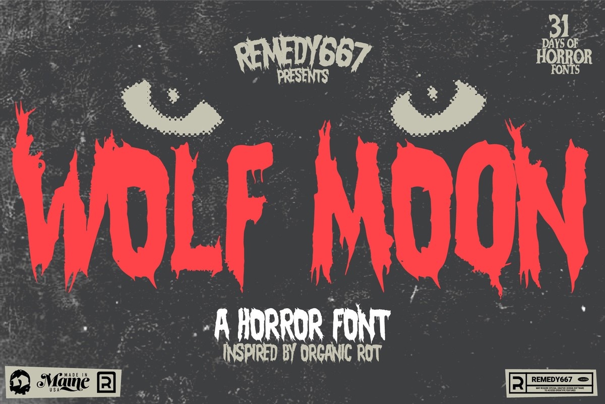 Font Wolf Moon