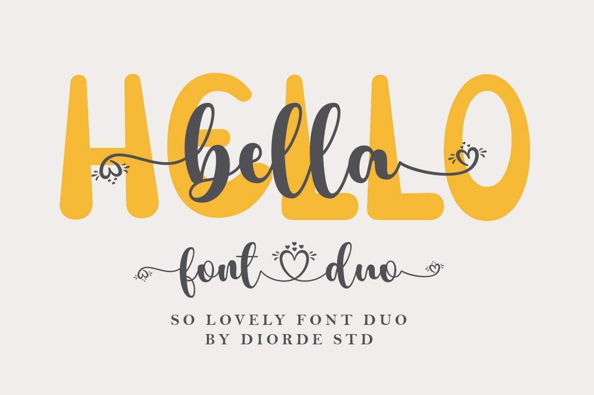 Font Hello Bella Duo