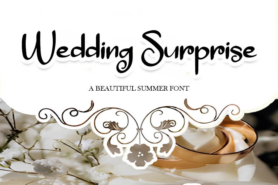 Font Wedding Surprise