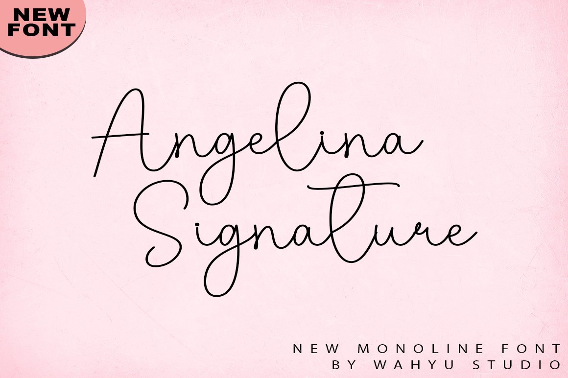 Font Angelina Signature
