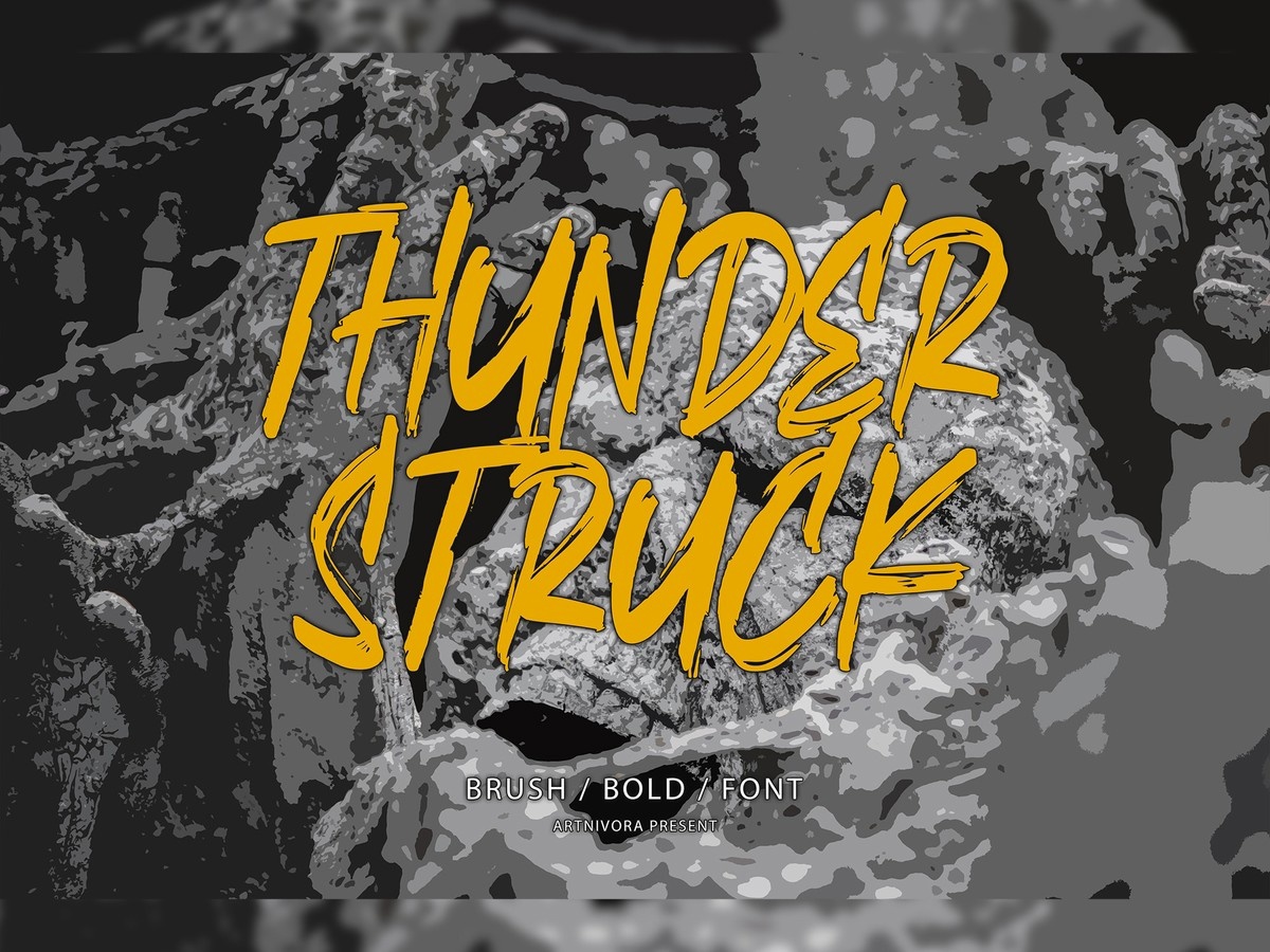 Font Thunderstruck