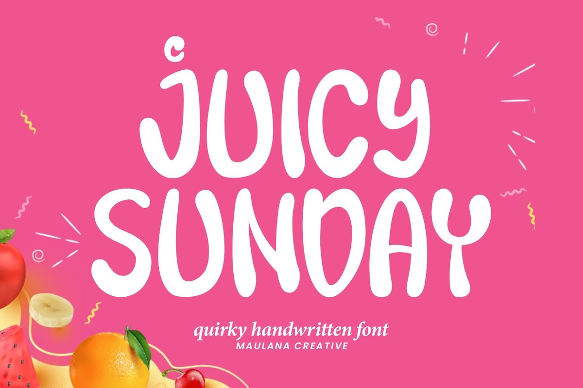 Font Juicy Sunday