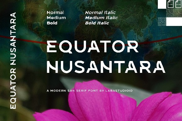 Font Equator Nusantara