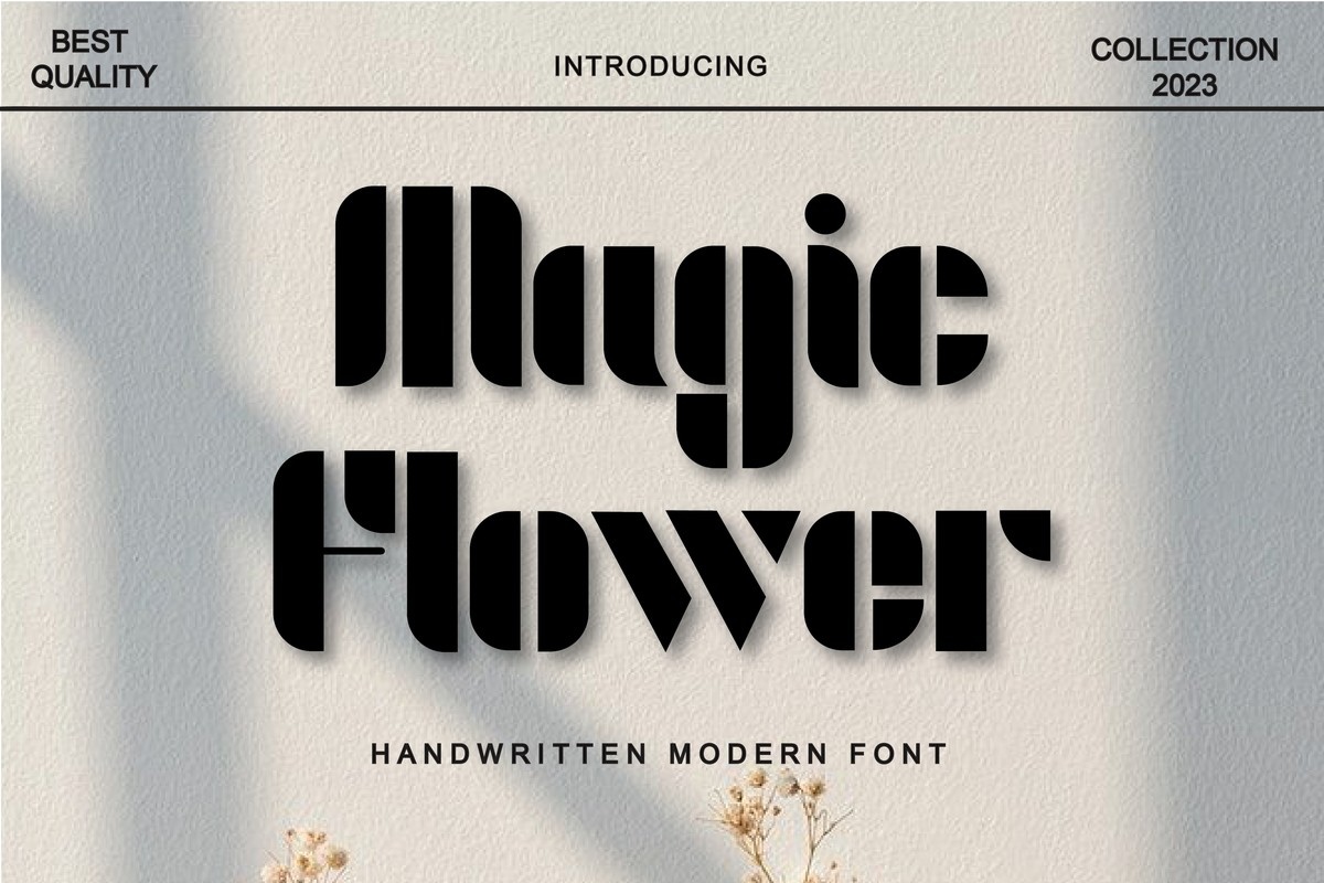 Font Magic Flower