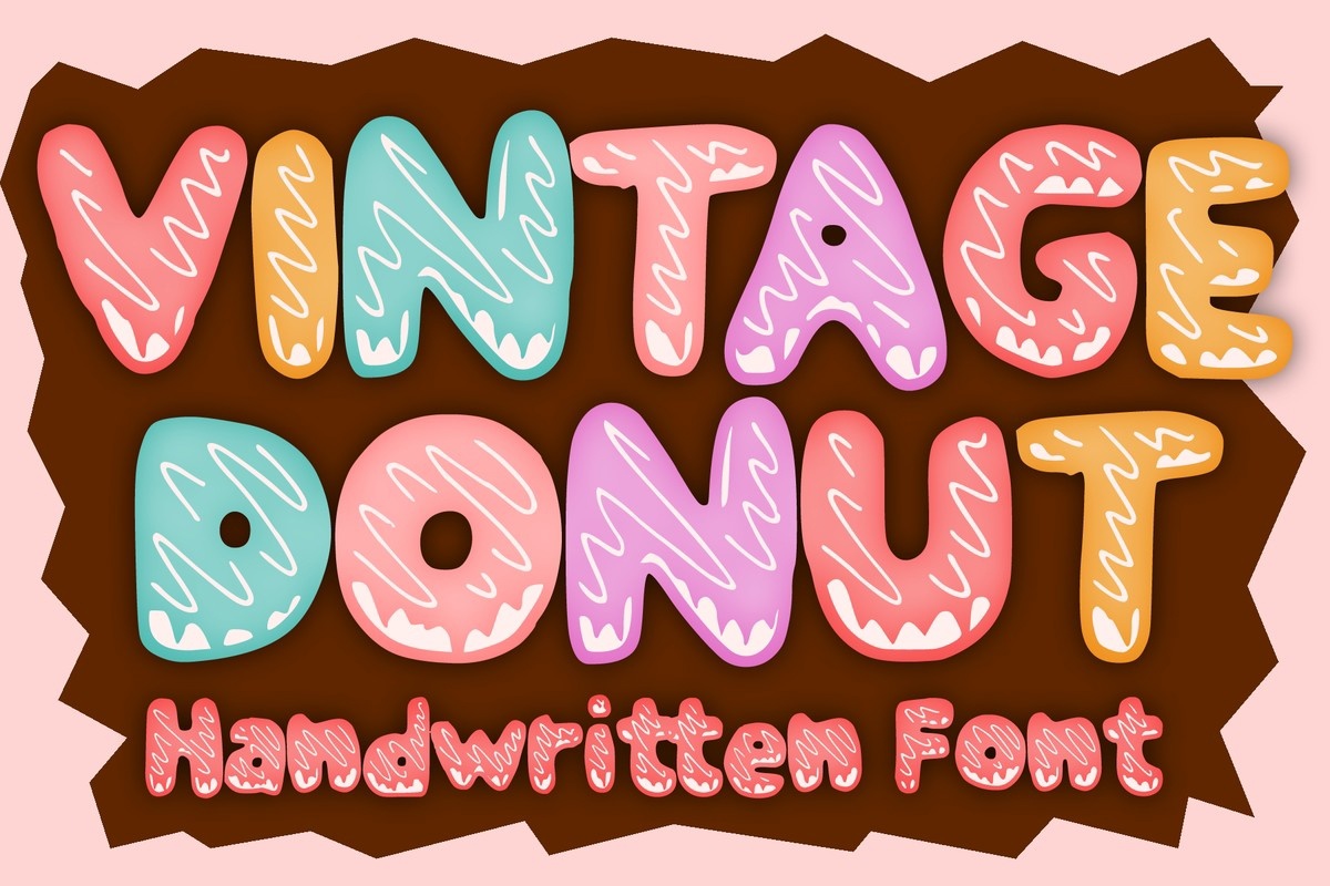 Font Vintage Donut