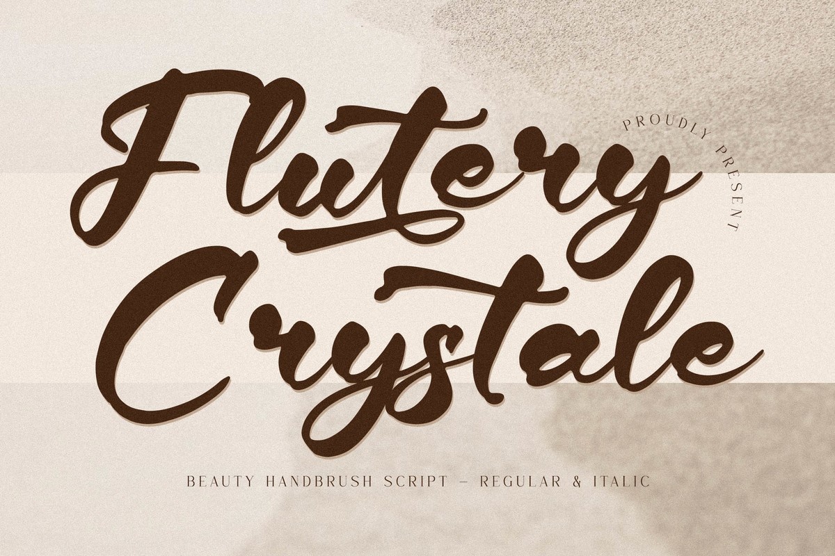 Font Flutery Crystale