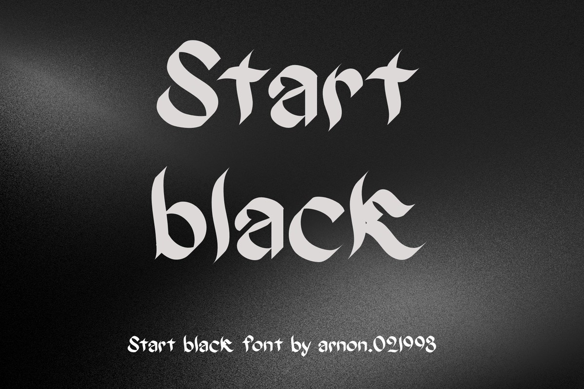 Font Start Black
